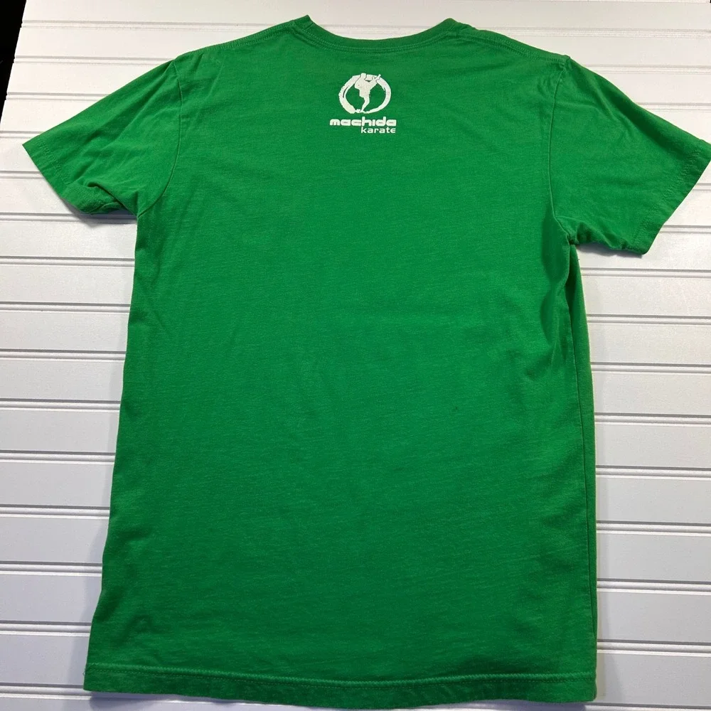 FLAWED Roots of Fight Machida Karate Brazil Graphic T-Shirt Men Medium Green MMA - Picture 10 of 10